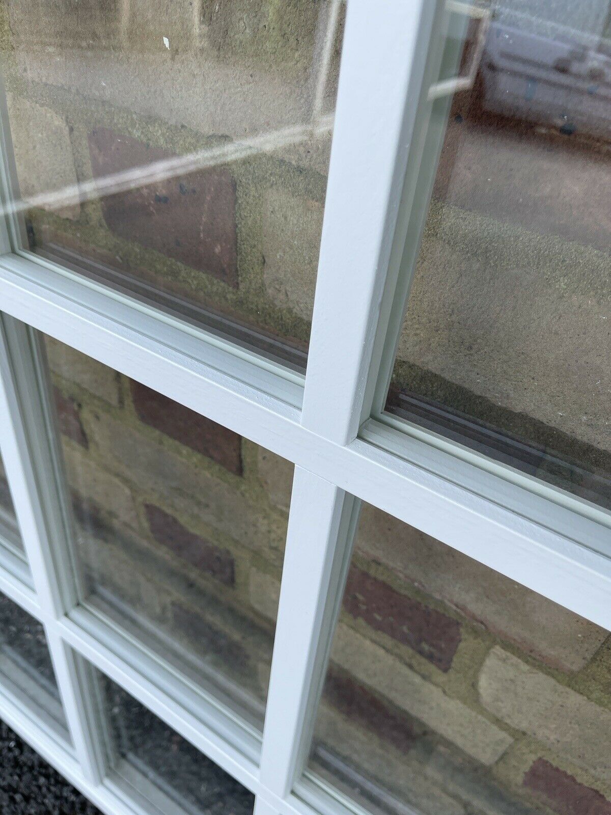Modern Georgian Bar Double Glazed Matching Wooden Sash Windows Top and Bottom