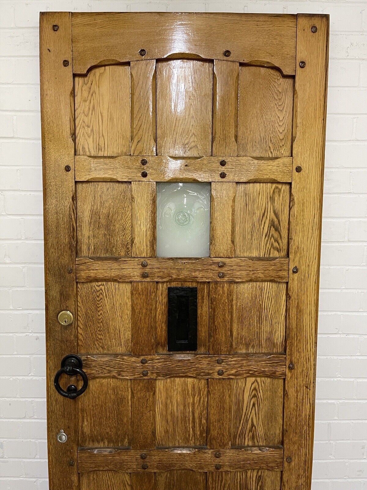 Reclaimed Oak Wooden Studded Front Door 2030 x 810mm