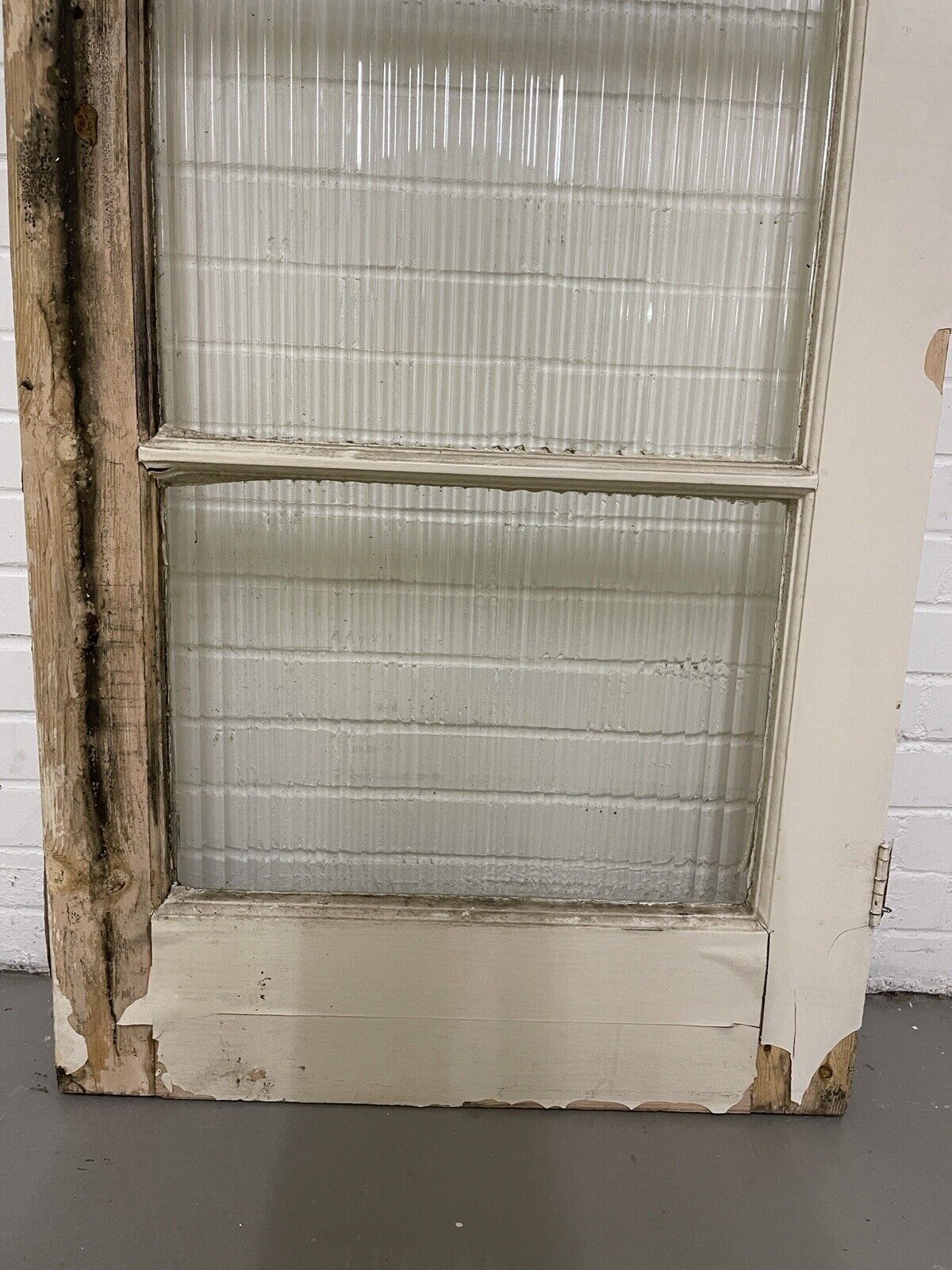 Reclaimed Reeded Glass Internal Or External Door 1965 x 770mm