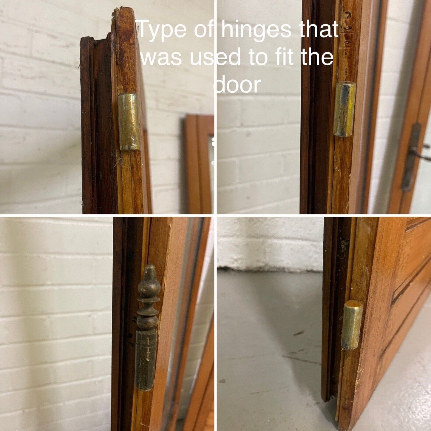 Reclaimed Old French Double Glazed Glass Wooden Double Doors 1923 x 990mm