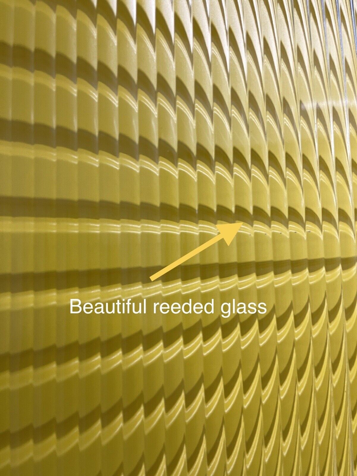 Reclaimed  Reeded Glass Internal Or External Door 1940 or 1945 x 760mm