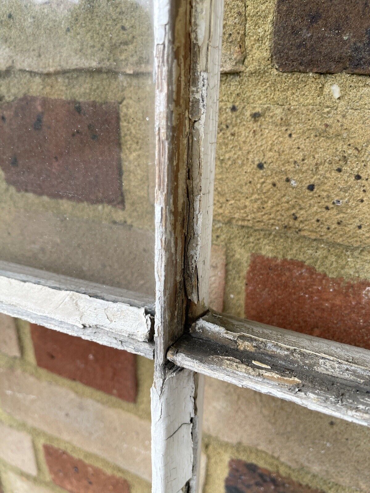 Large Reclaimed Old Georgian 9 Panel Wooden Window 1540 1525 x 1040mm