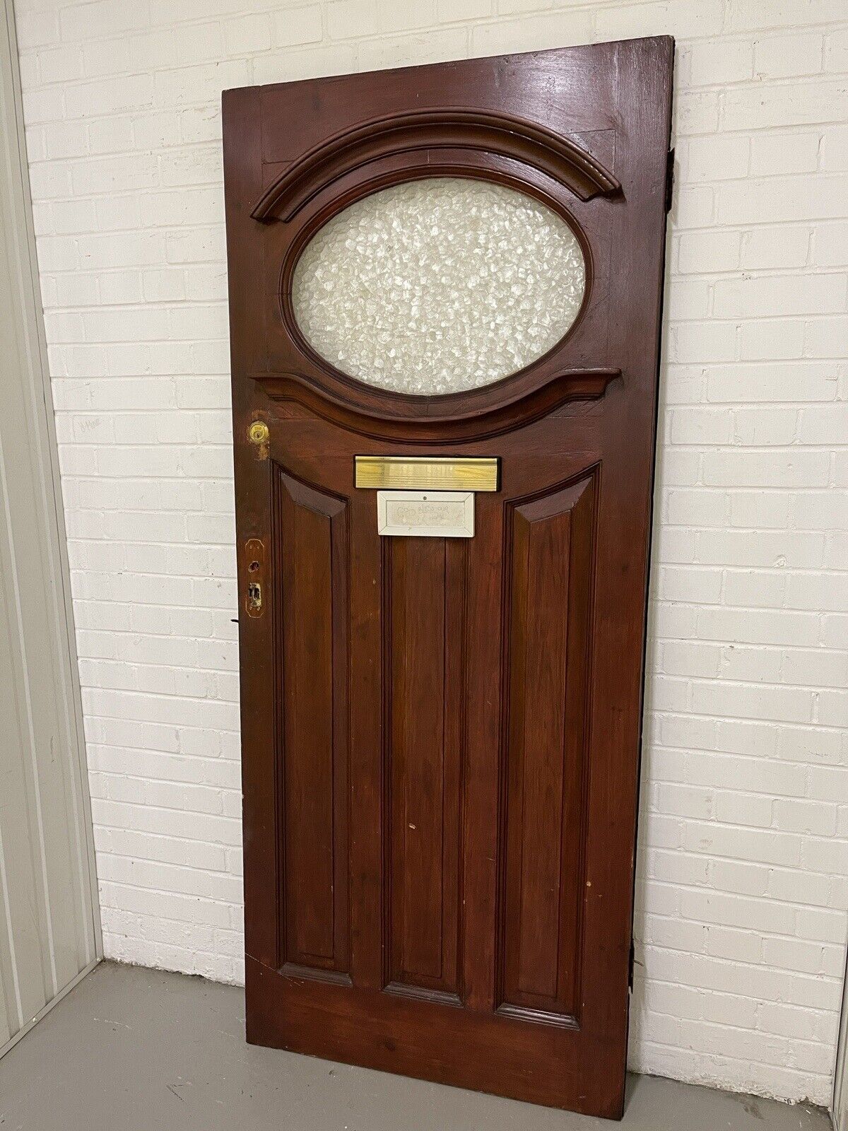 Reclaimed Edwardian Victorian Wooden Panel External Front Door 2075 x 857mm
