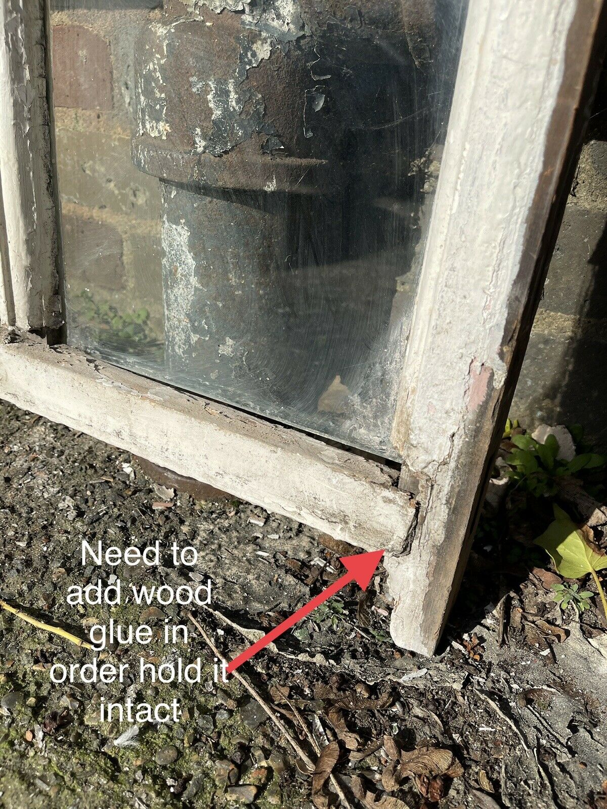 Large Reclaimed Old Georgian 10 Panel Wooden Sash Window