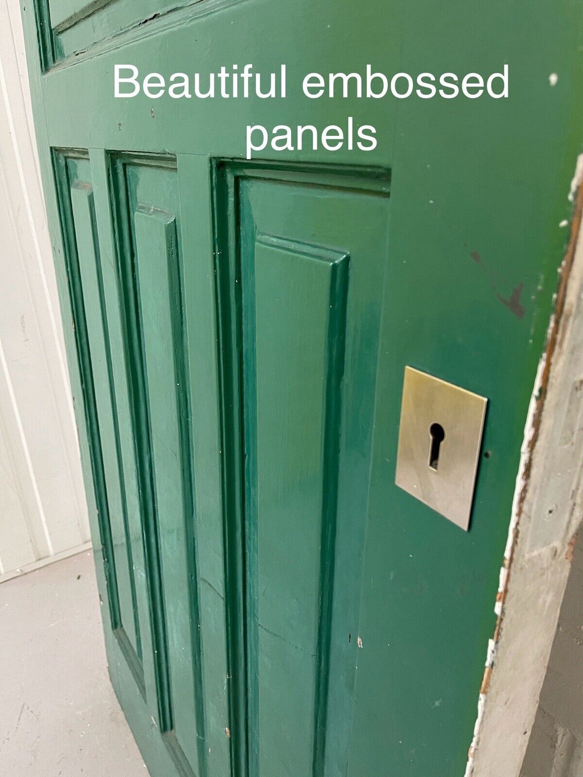 Reclaimed Victorian Edwardian Wooden Panel Front Door 2075 x 855mm