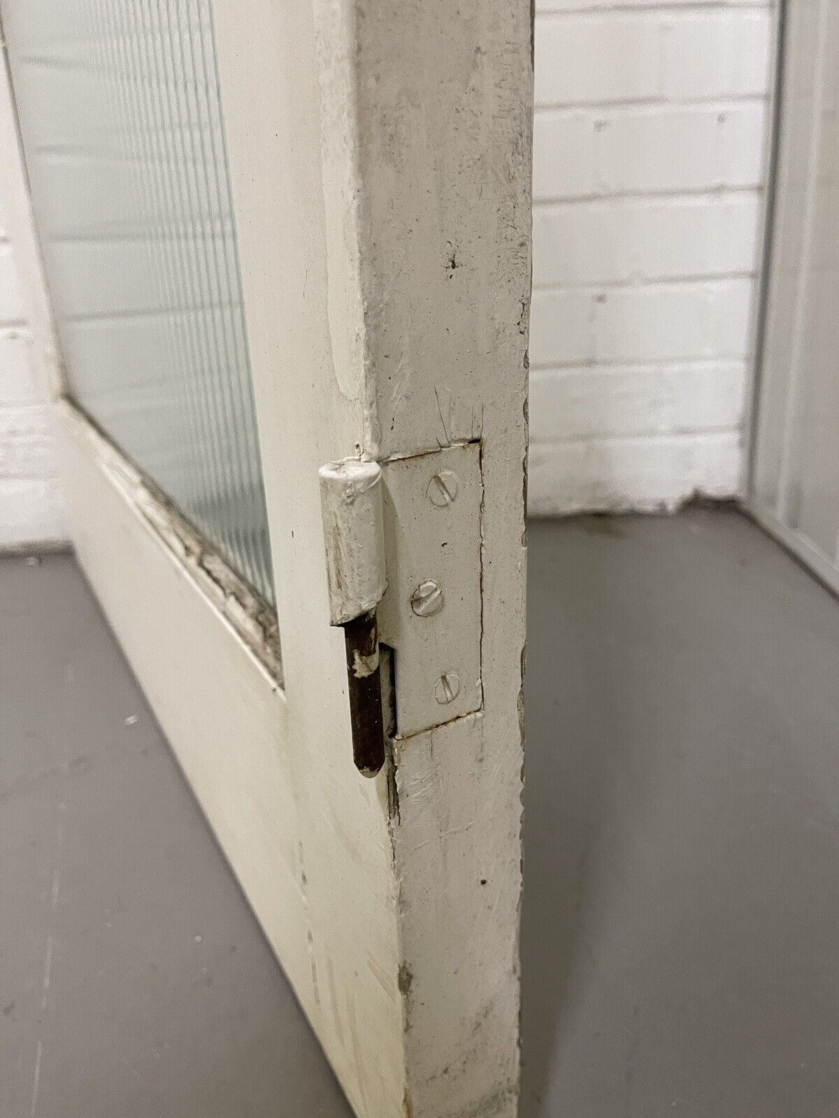 Reclaimed  Reeded Glass Internal Or External Door 1970 x 762mm