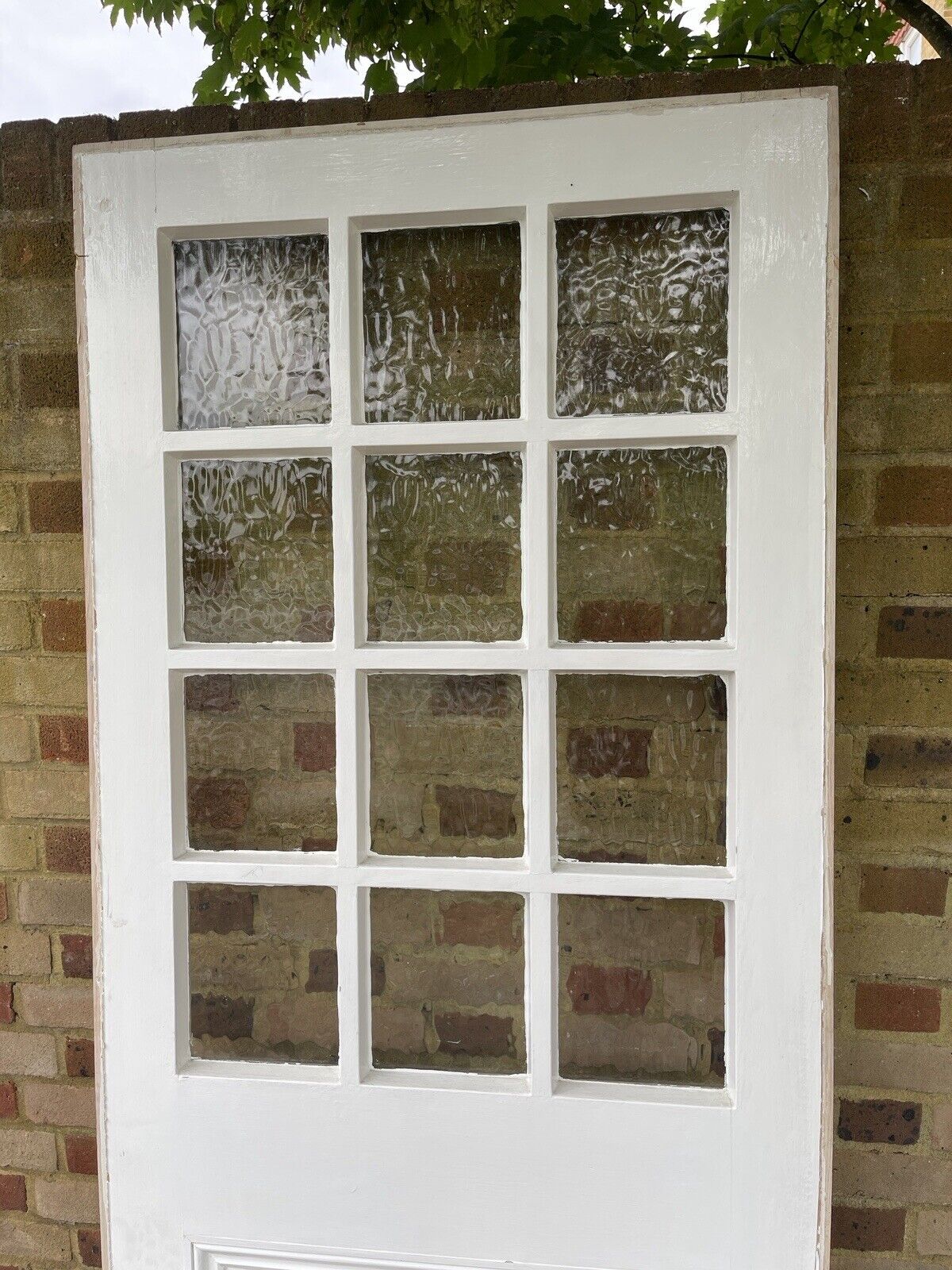 Reclaimed Georgian Wooden Panel Summer House External Door 1970 x 840mm