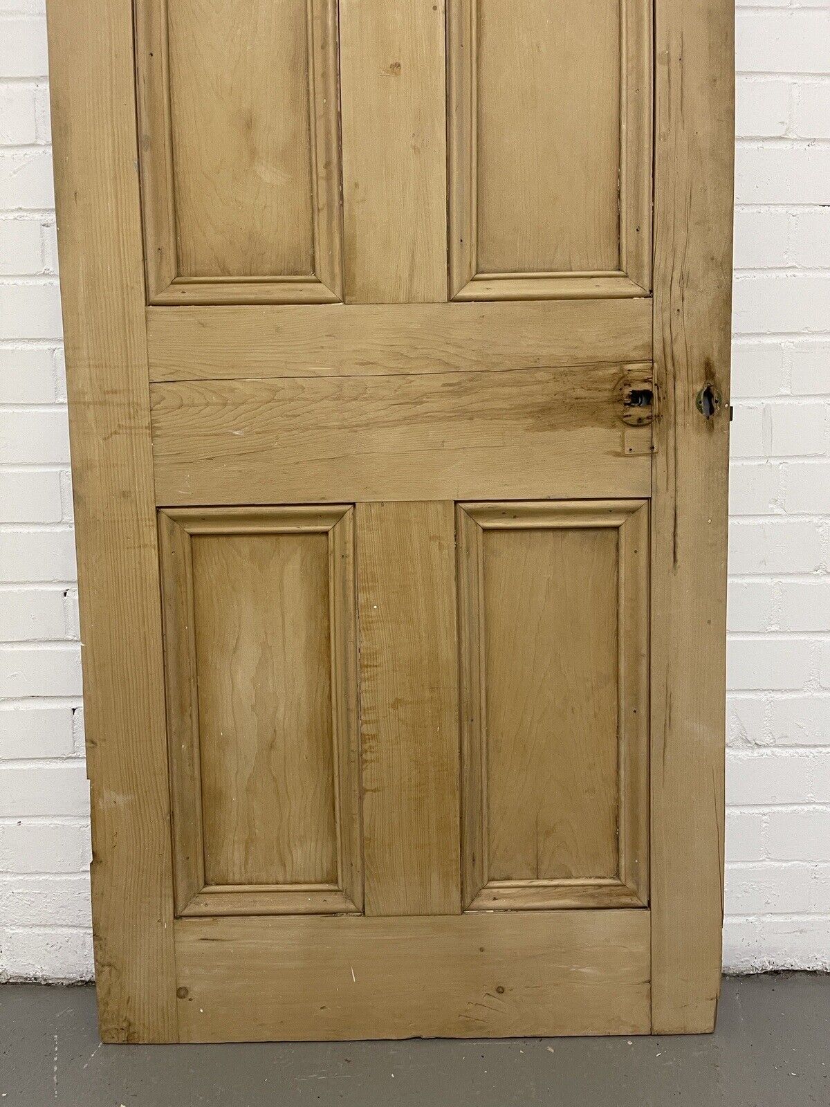 Original Vintage Reclaimed Victorian Pine Internal 4 panel Door 1955 x 763mm