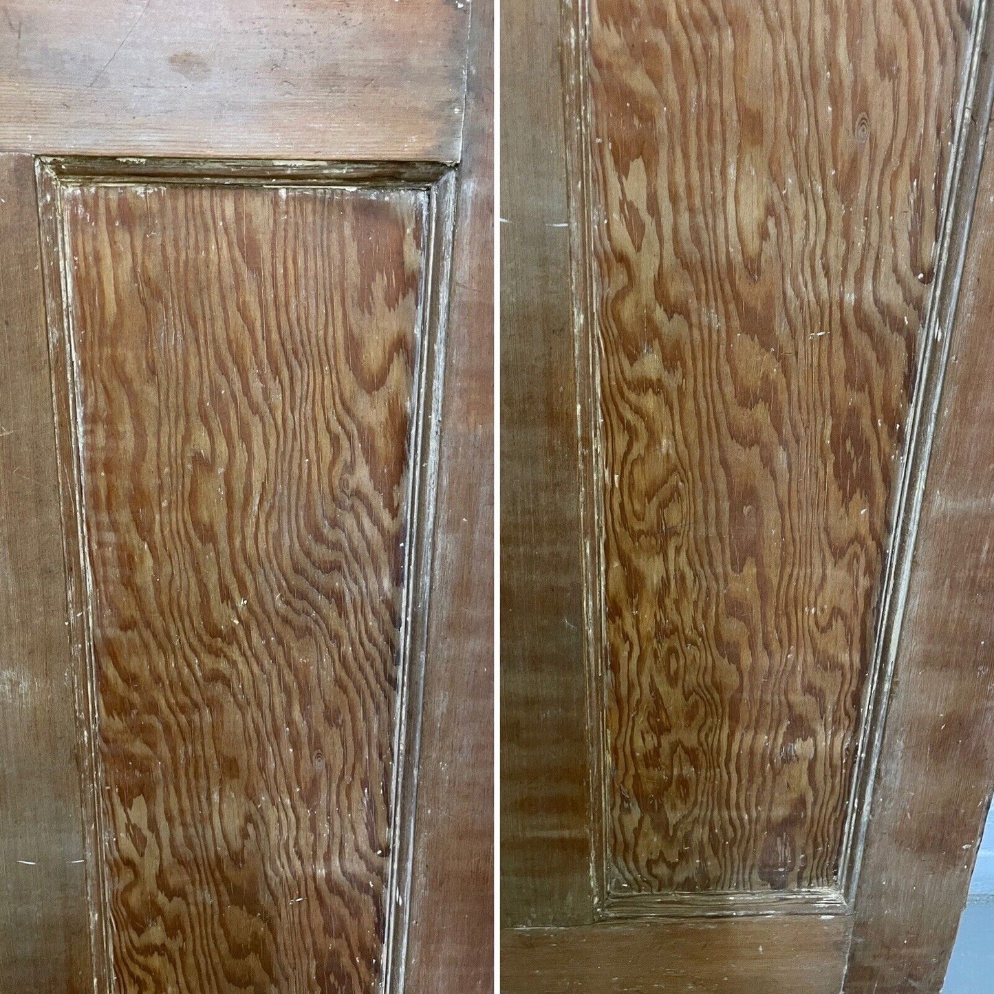 Original Vintage Reclaimed Edwardian Pine Internal  panel Door 1955 x 760mm