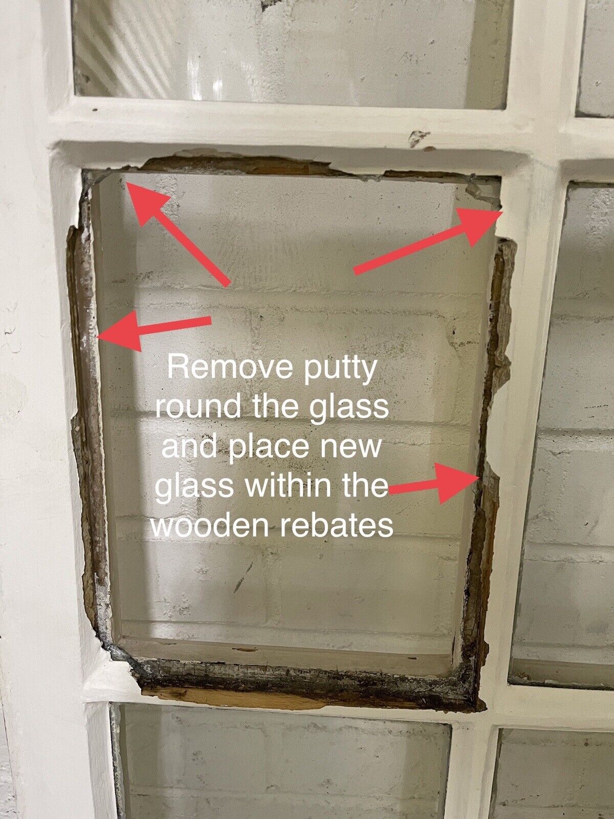 Reclaimed Old Georgian 9 Panel Wooden Window 680 x 925mm