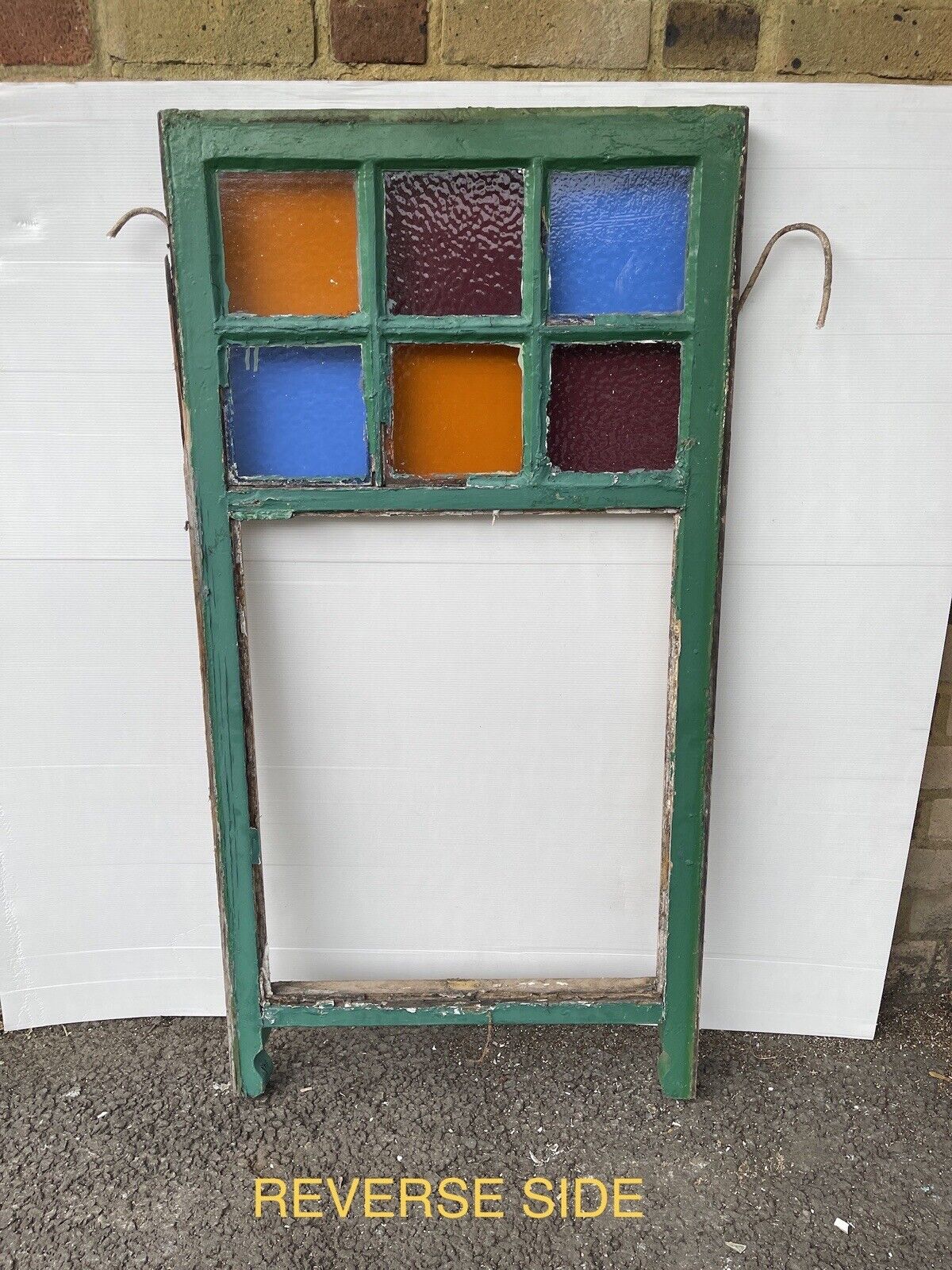 Reclaimed Old Georgian 6 Panel Wooden Window 1180 x 610mm