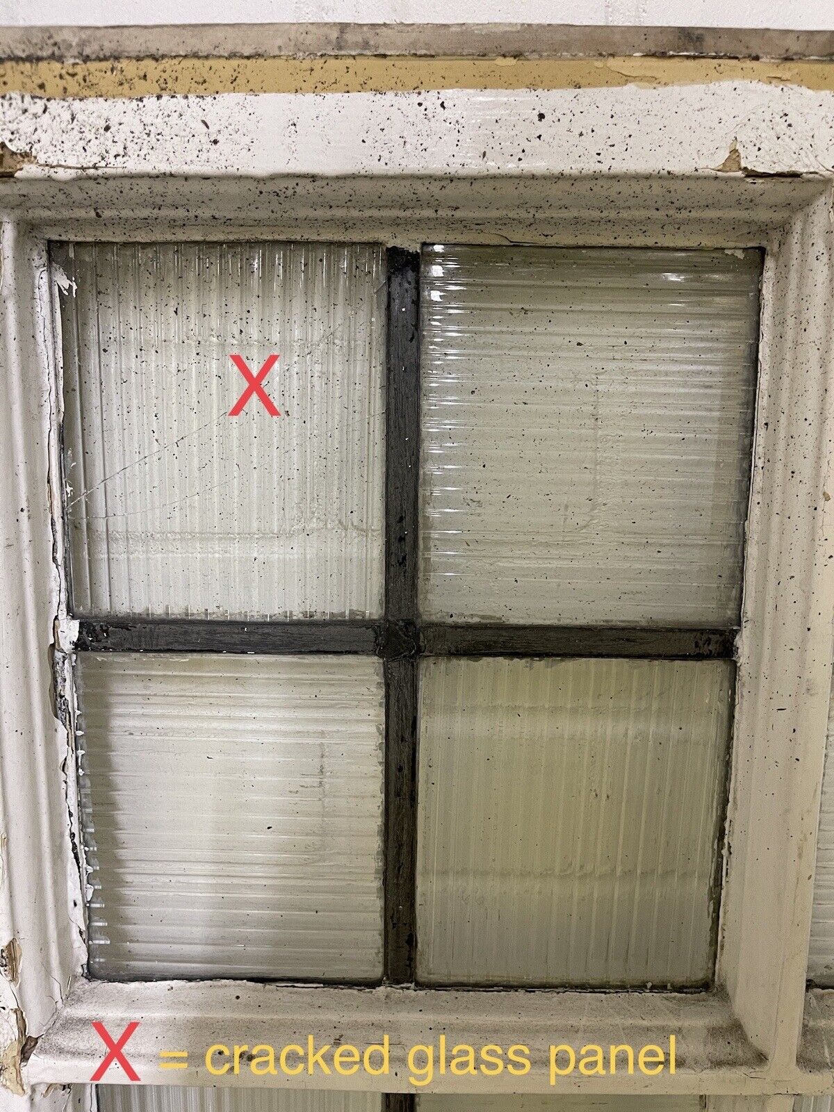 Reclaimed Leaded Light Panel Wooden Windows 1400 x 655mm