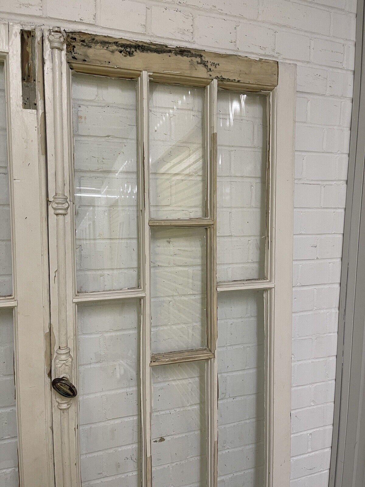 Reclaimed French Victorian Georgian Panel Wooden Double Doors 1967mm x 1220mm