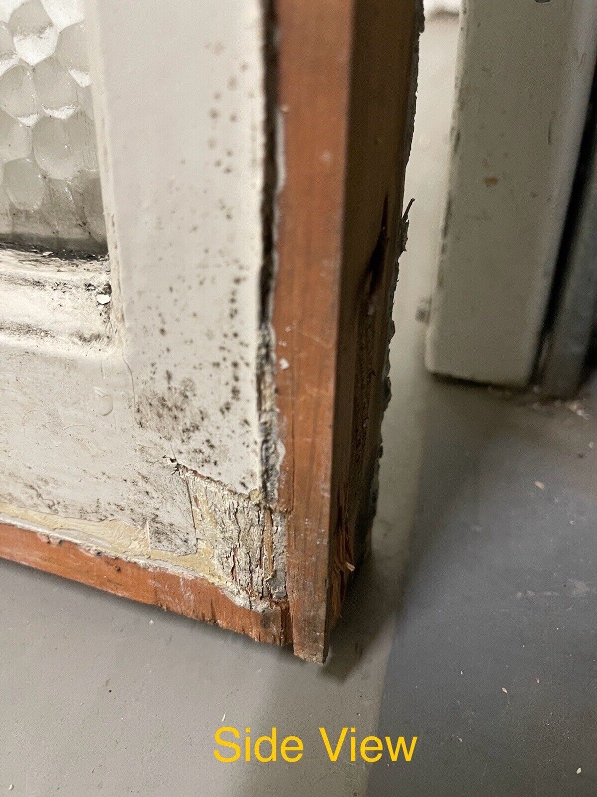 Reclaimed Leaded Light Stained Glass Window Panel 430 x 455mm
