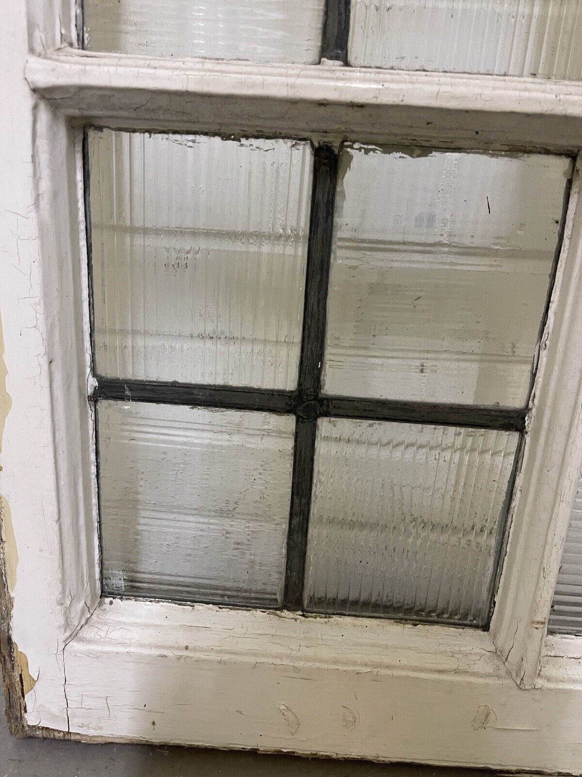 Reclaimed Leaded Light Panel Wooden Windows 1400 x 655mm