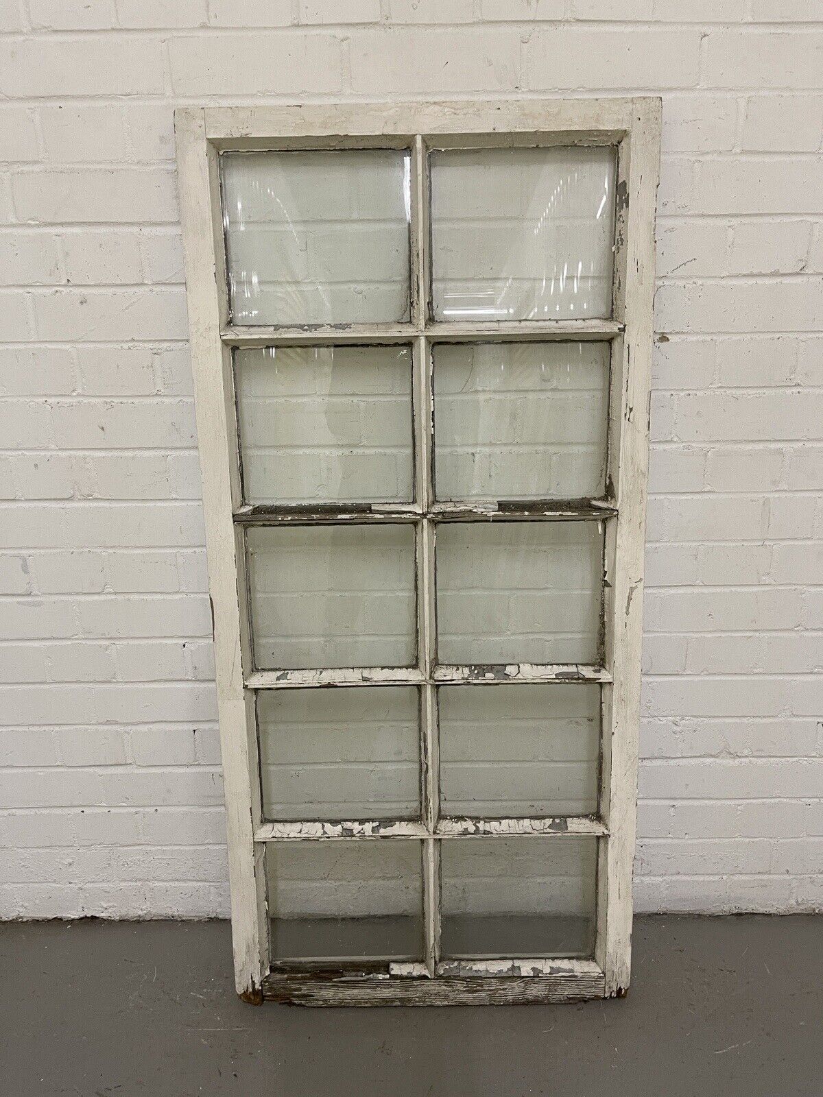 Modern Georgian 10 Panel Wooden Window 605 x 1290mm
