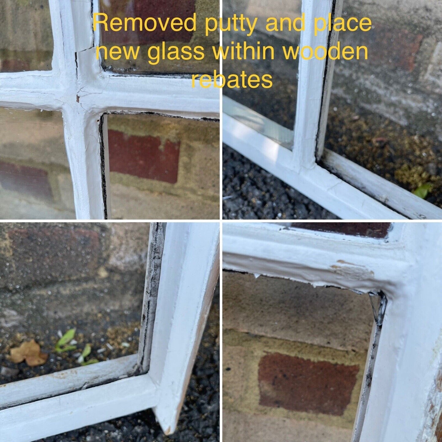 Pair Of Reclaimed Georgian 6 Panel Wooden Panel Sash Window 1055x1205 1025x1210