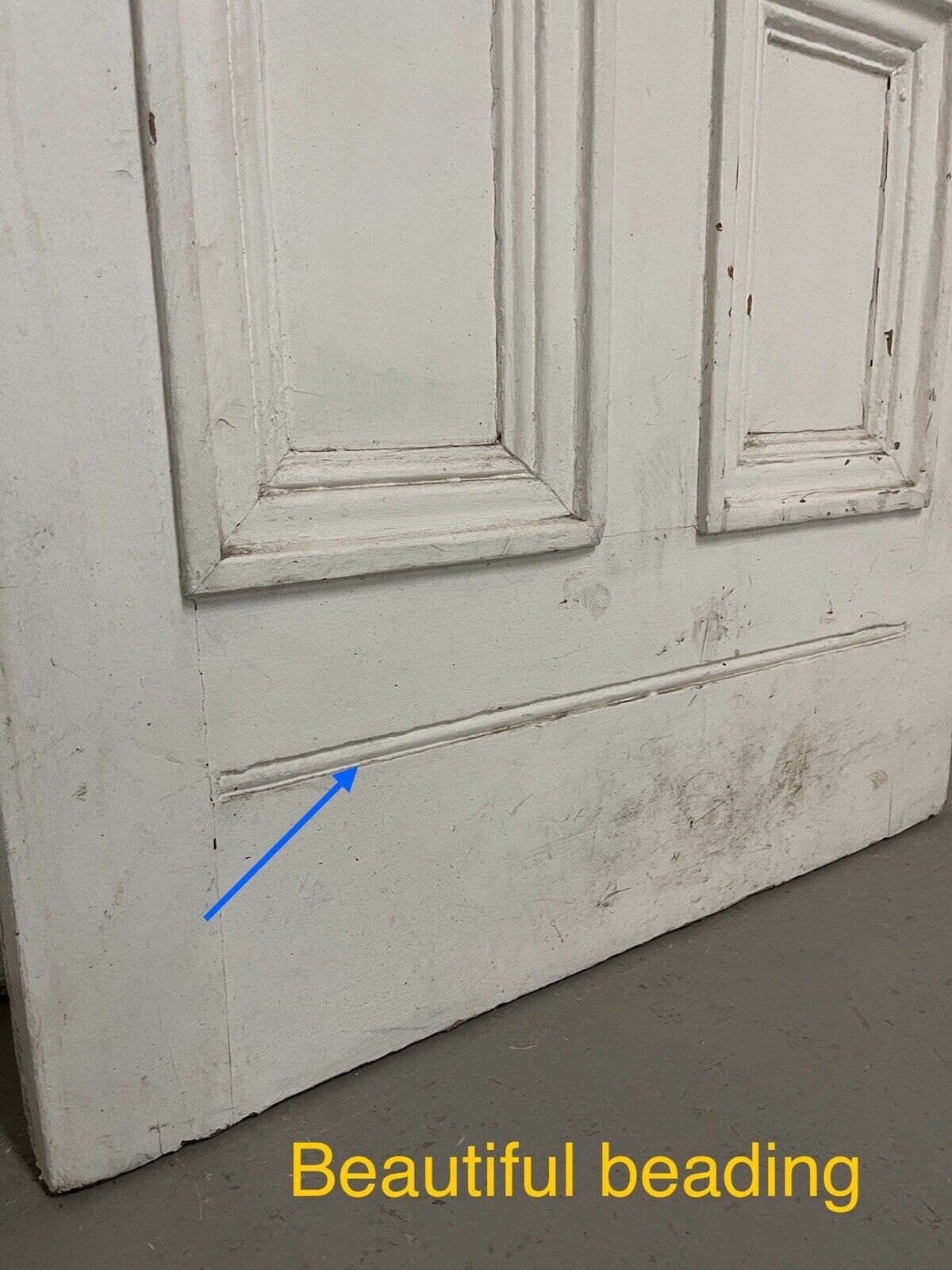 Reclaimed Old Arts and Crafts Victorian Wooden Front Door 2075 x 860 or 850mm