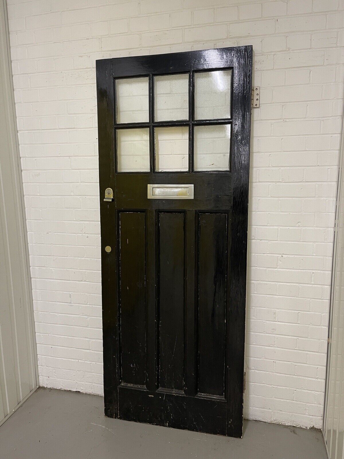 Reclaimed Victorian Wooden Panel External Front Door 2030 x 815mm