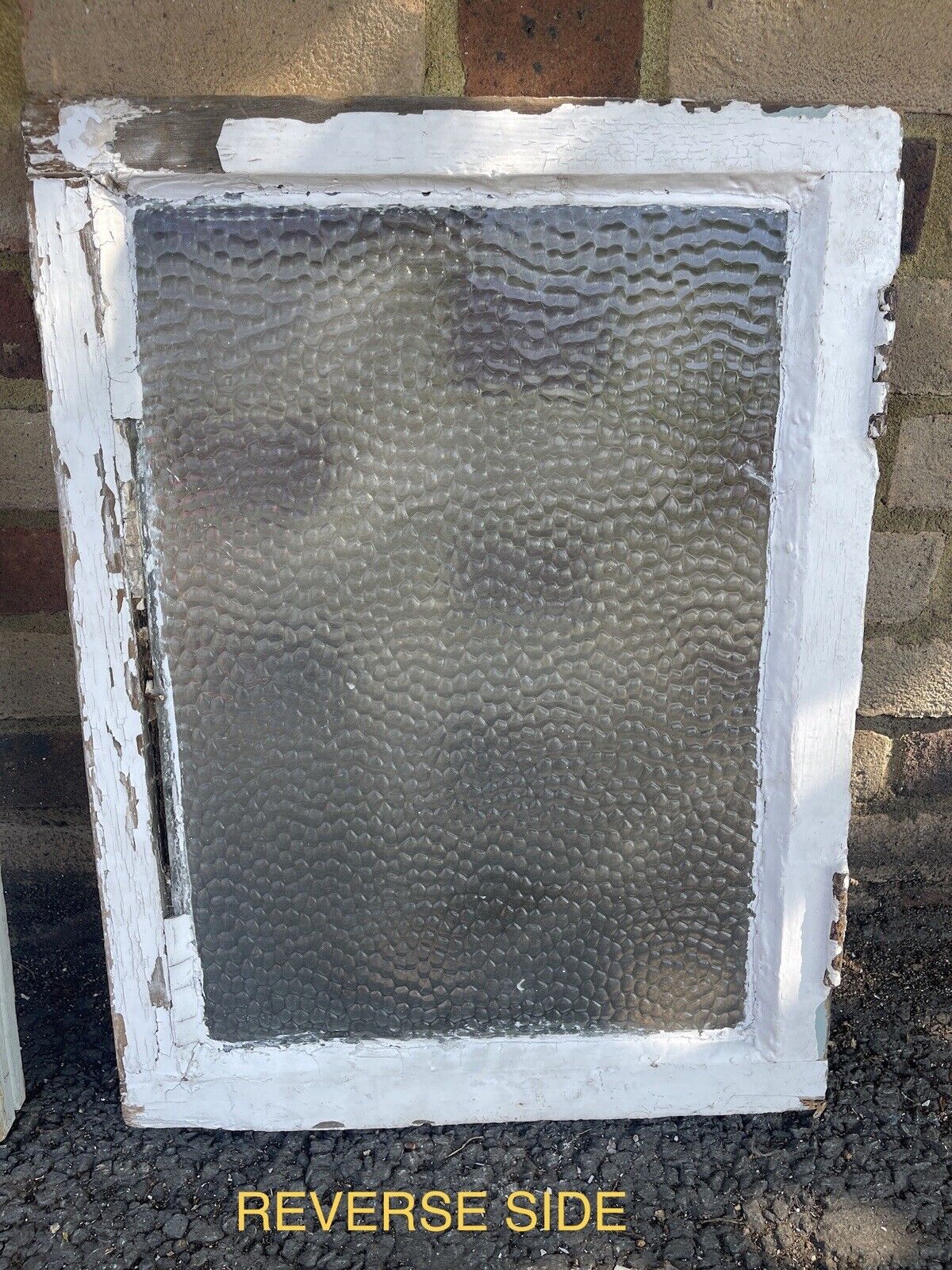 Reclaimed Old  Wooden Panel  Windows Glistre and Hammered Glass Art Design