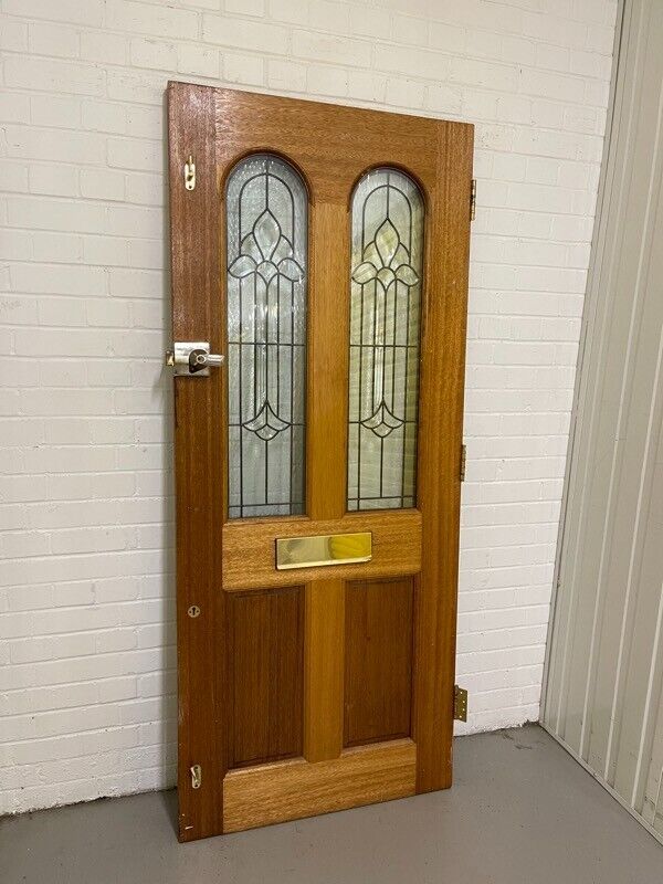 Reclaimed Victorian Style Wooden Panel External Front Door 1980 1965 x 840mm