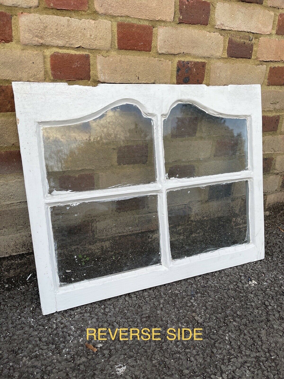 Reclaimed Old Edwardian Arch Sash Wooden Window 705 x 560mm