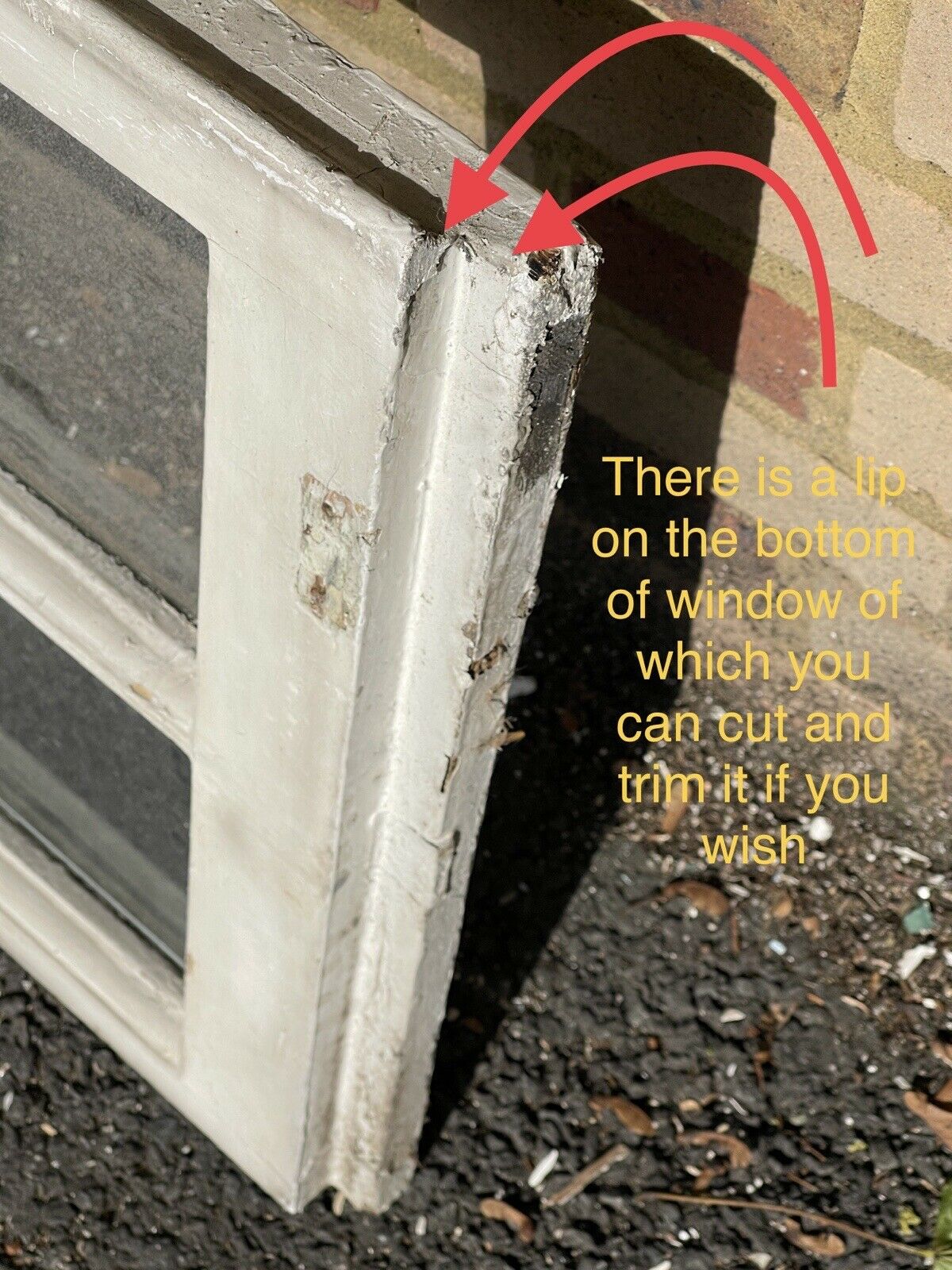 Reclaimed Old Georgian 8 Panel Wooden Window 1500 x 520mm