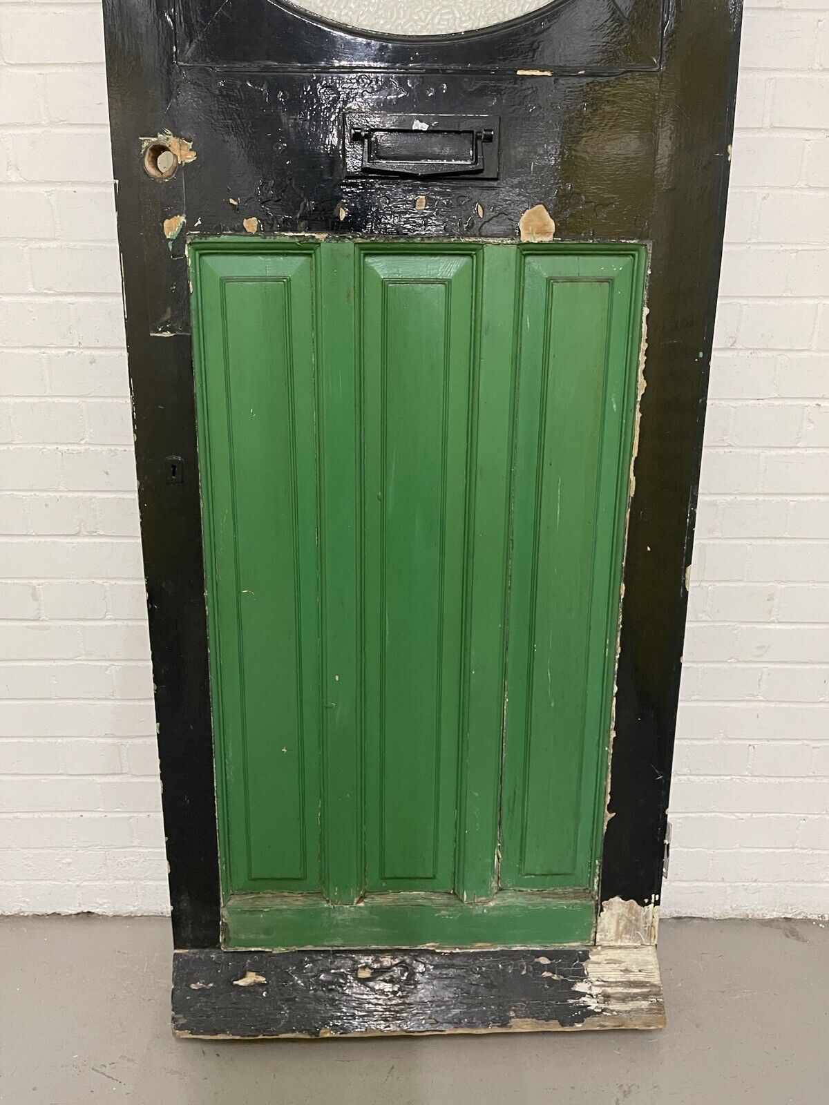 Reclaimed Old 1930s Art Deco Edwardian Timber Wooden Front Door 2025 x 810mm