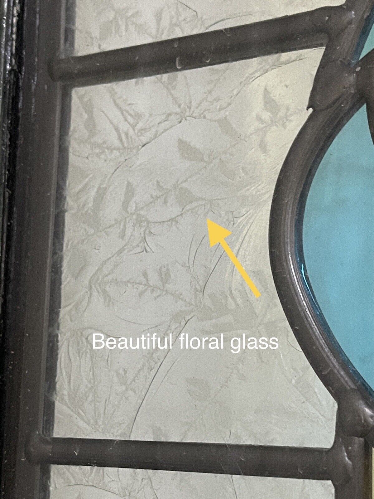 Reclaimed Style Edwardian Leaded Glass Wooden Panel Front Door 2073 x 860mm