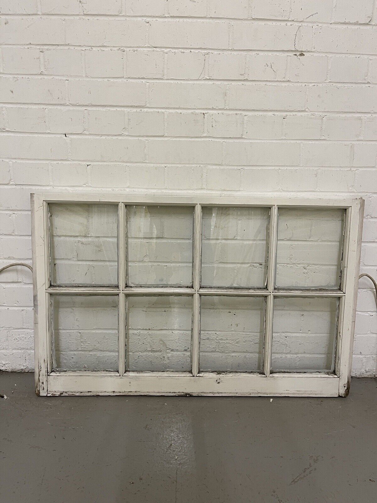 Reclaimed Old Georgian 8 Panel Wooden Window 968 x 610mm