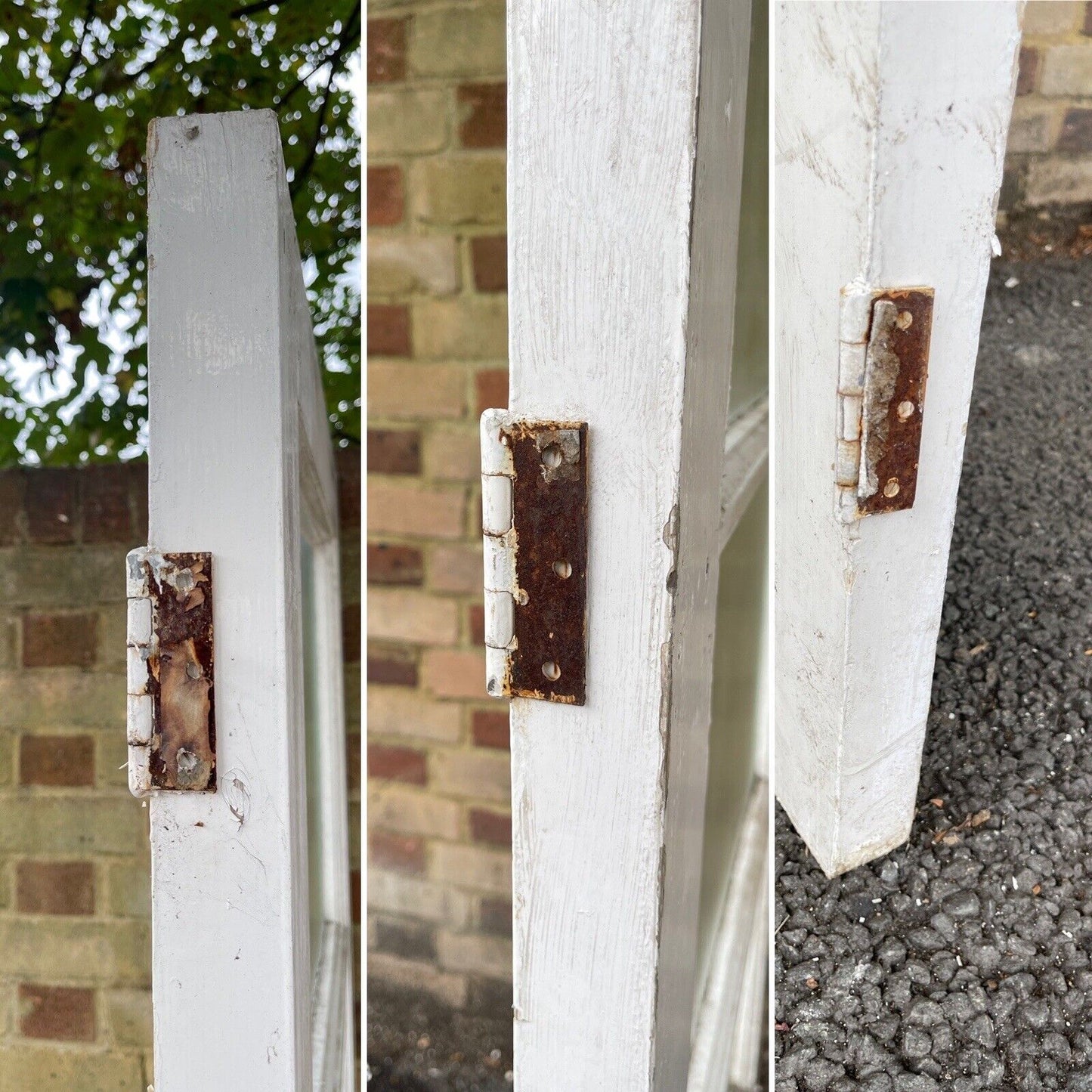 Reclaimed Reeded Glass Internal Or External Door 1970 or 1980 x 760mm