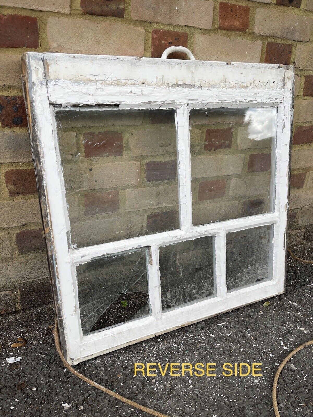 Reclaimed Old Georgian 5 Panel Wooden Sash Window 700 x 690mm