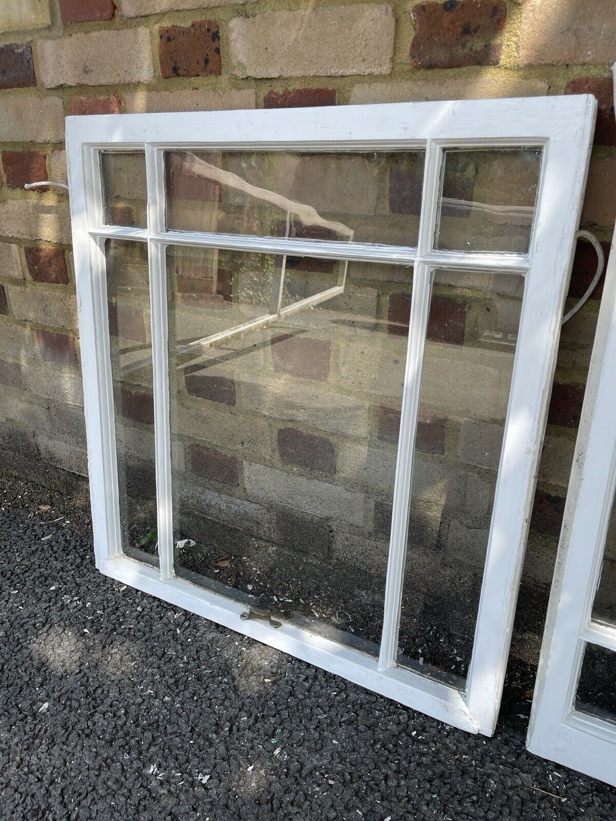 Reclaimed Old Victorian Edwardian Wooden Panel Top and Bottom Sash Window