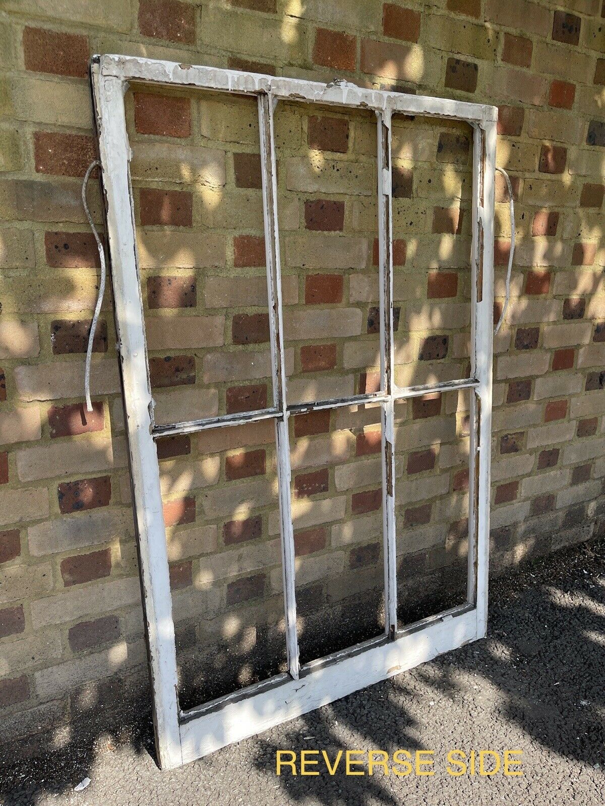 Large Reclaimed Old Georgian 6 Panel Wooden Sash Window 1335 x 913mm