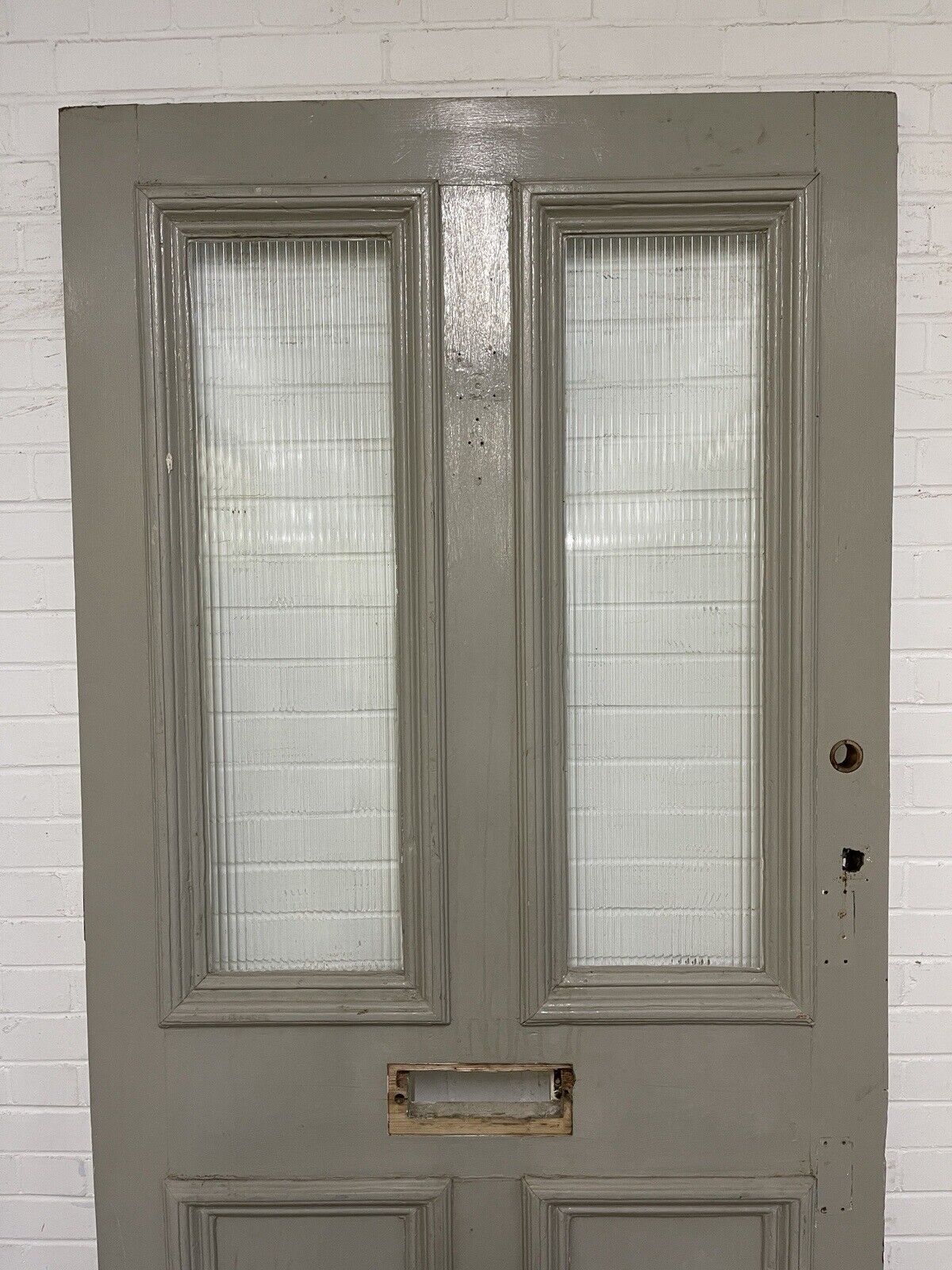 Reclaimed Old Victorian Edwardian Wooden Panel Front Door 2203 x 1095mm