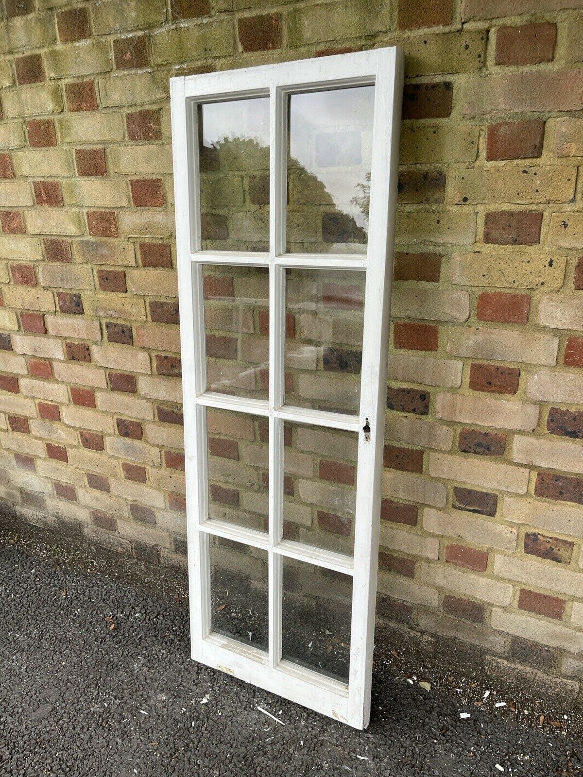Reclaimed Old Georgian 8 Panel Wooden Window 1500 x 520mm