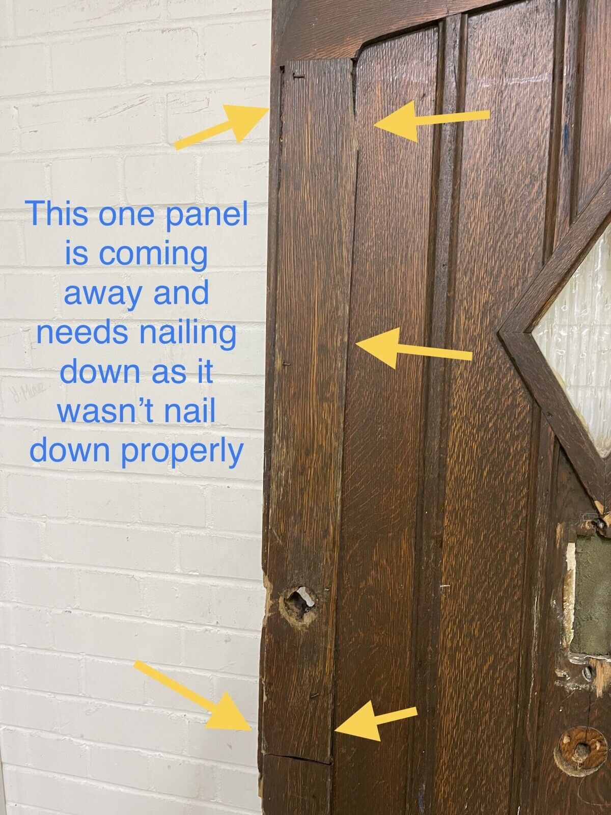 Reclaimed Old Oak Wooden Front Door 2030 x 805mm
