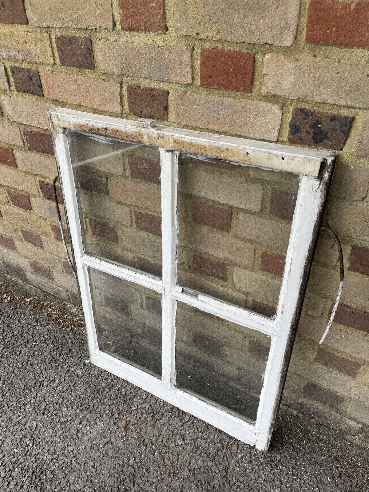 Reclaimed Old Georgian 4 Panel Wooden Window 840 x 640mm