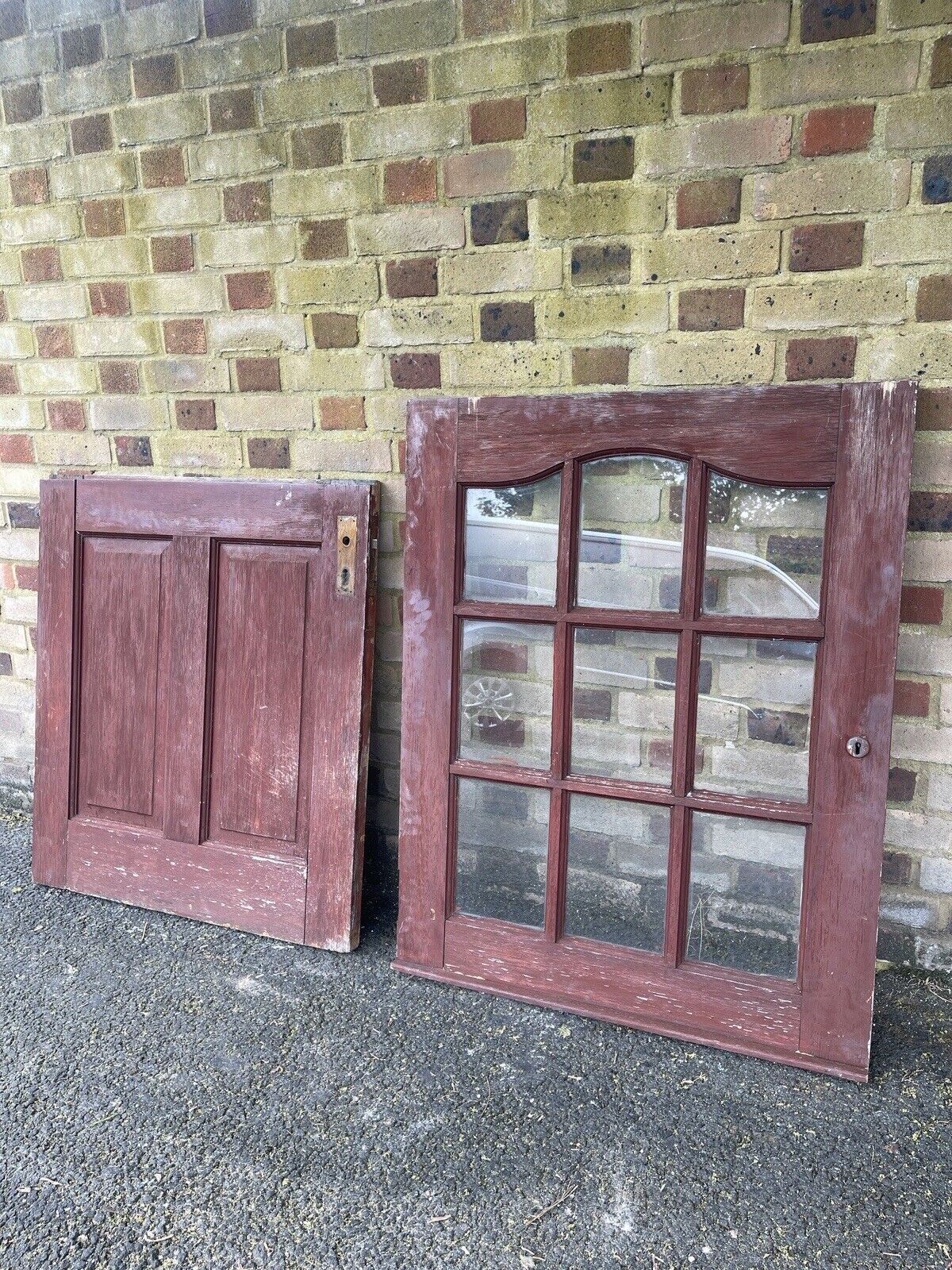 Solid Hardwood External Glass panel Stable Door 1980 X 834mm