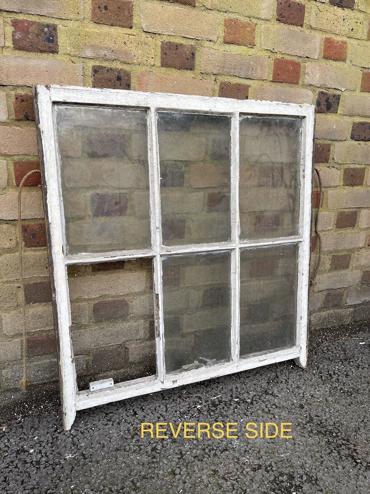 Reclaimed Old Georgian 6 Panel Wooden Window 795 x 855mm
