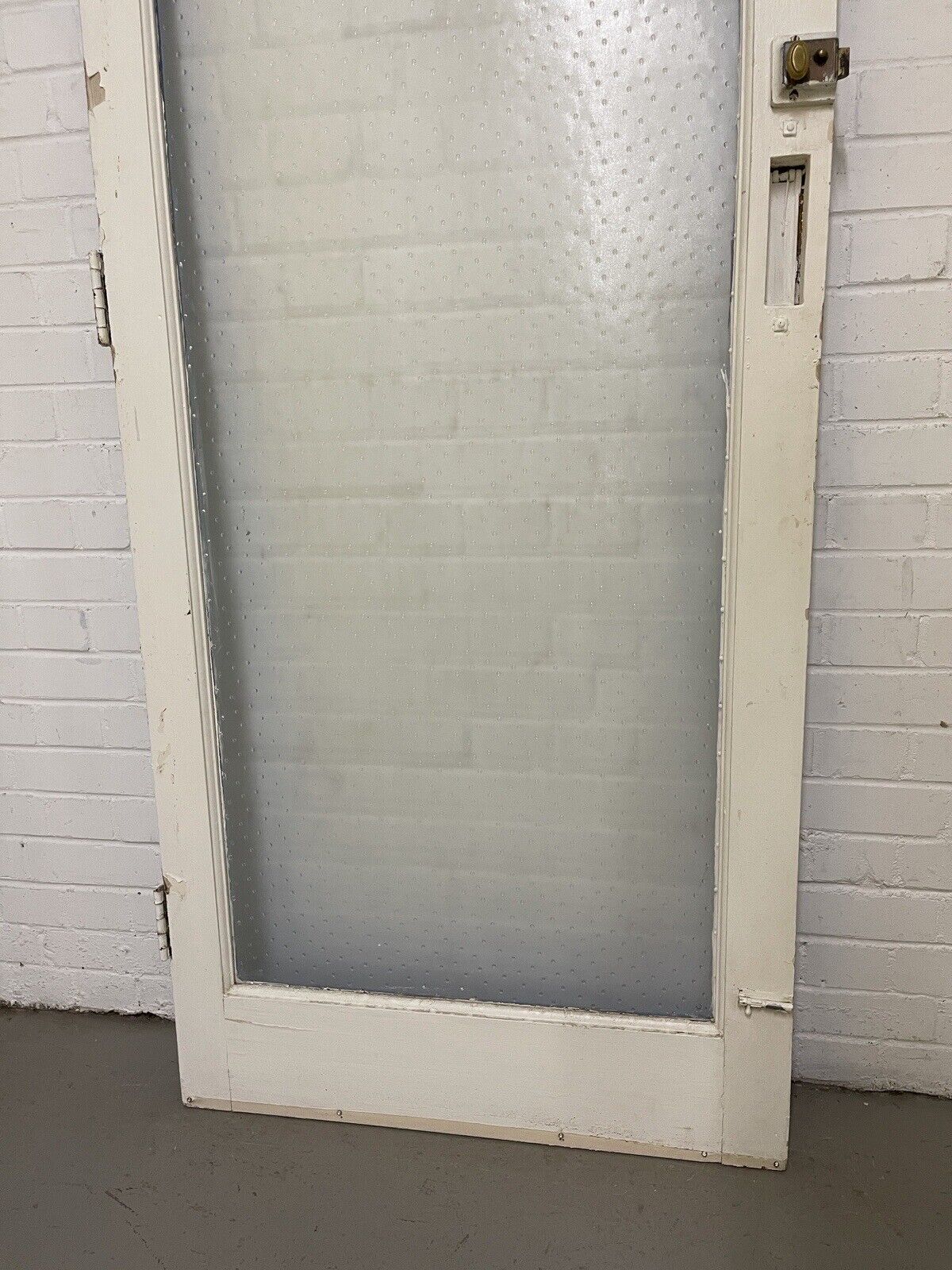 Reclaimed Polka Dot Raised 50s 60s 70s Glass External Door 1963 x 830mm