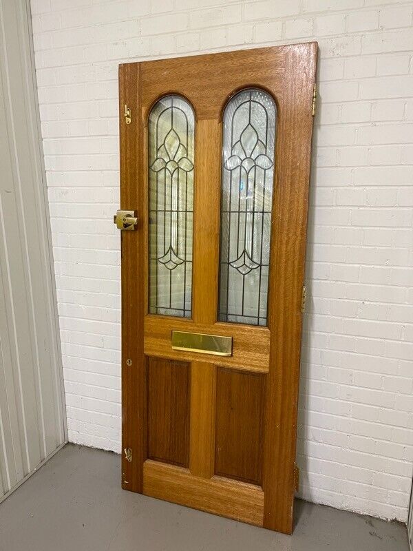Reclaimed Victorian Style Wooden Panel External Front Door 1980 1965 x 840mm