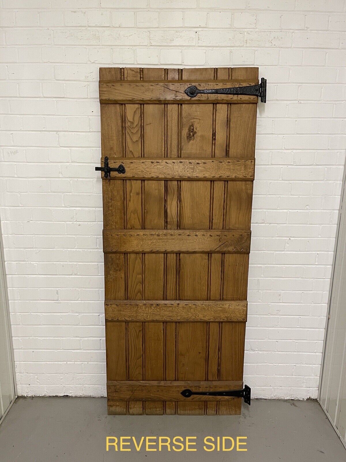 Reclaimed Oak Old Handmade Studded Ledge and Brace door 1830 x 752mm