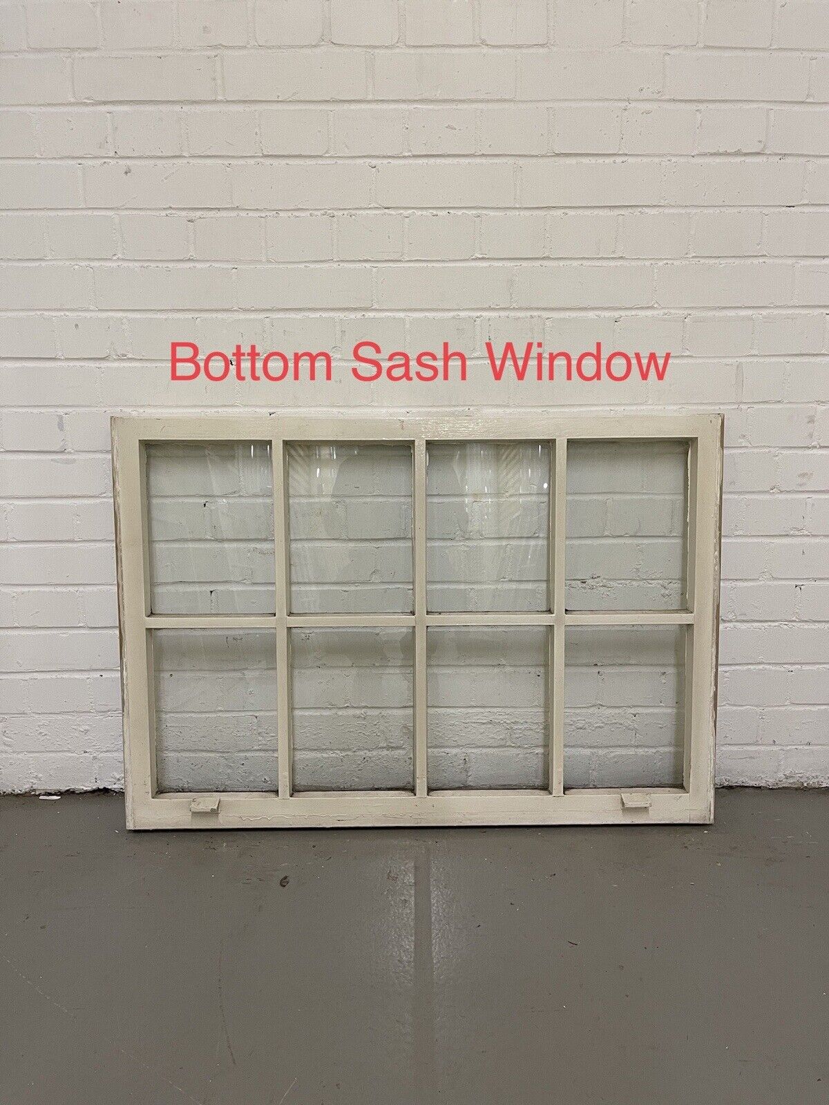 Pair of Modern Georgian 8 Panel Wooden Top Bottom Window 985 x 675 985 x 685