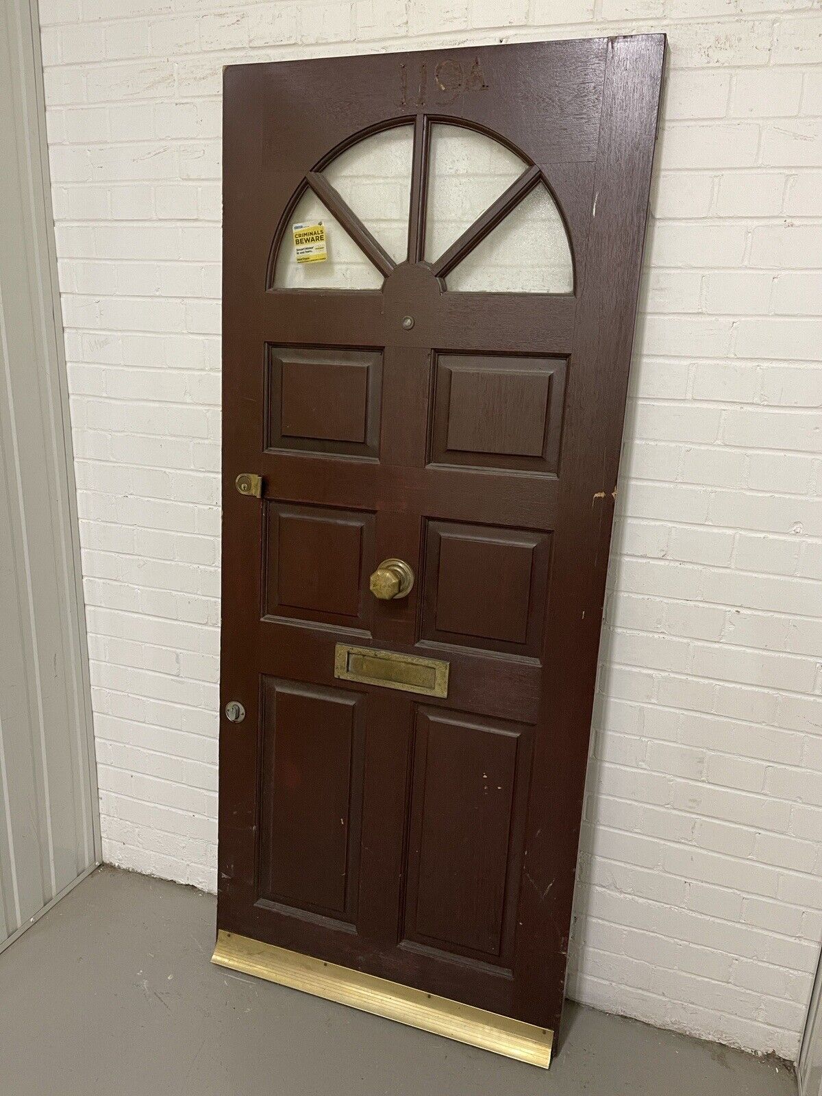 Reclaimed Carolina Old Single Glazed Glass Wooden Door 1967 x 833mm