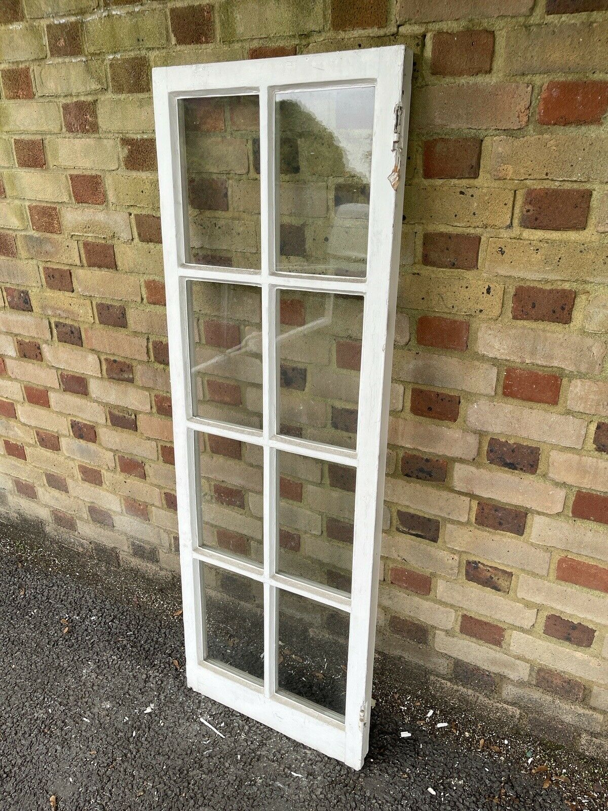 Reclaimed Old Georgian 8 Panel Wooden Window 1500 x 520mm
