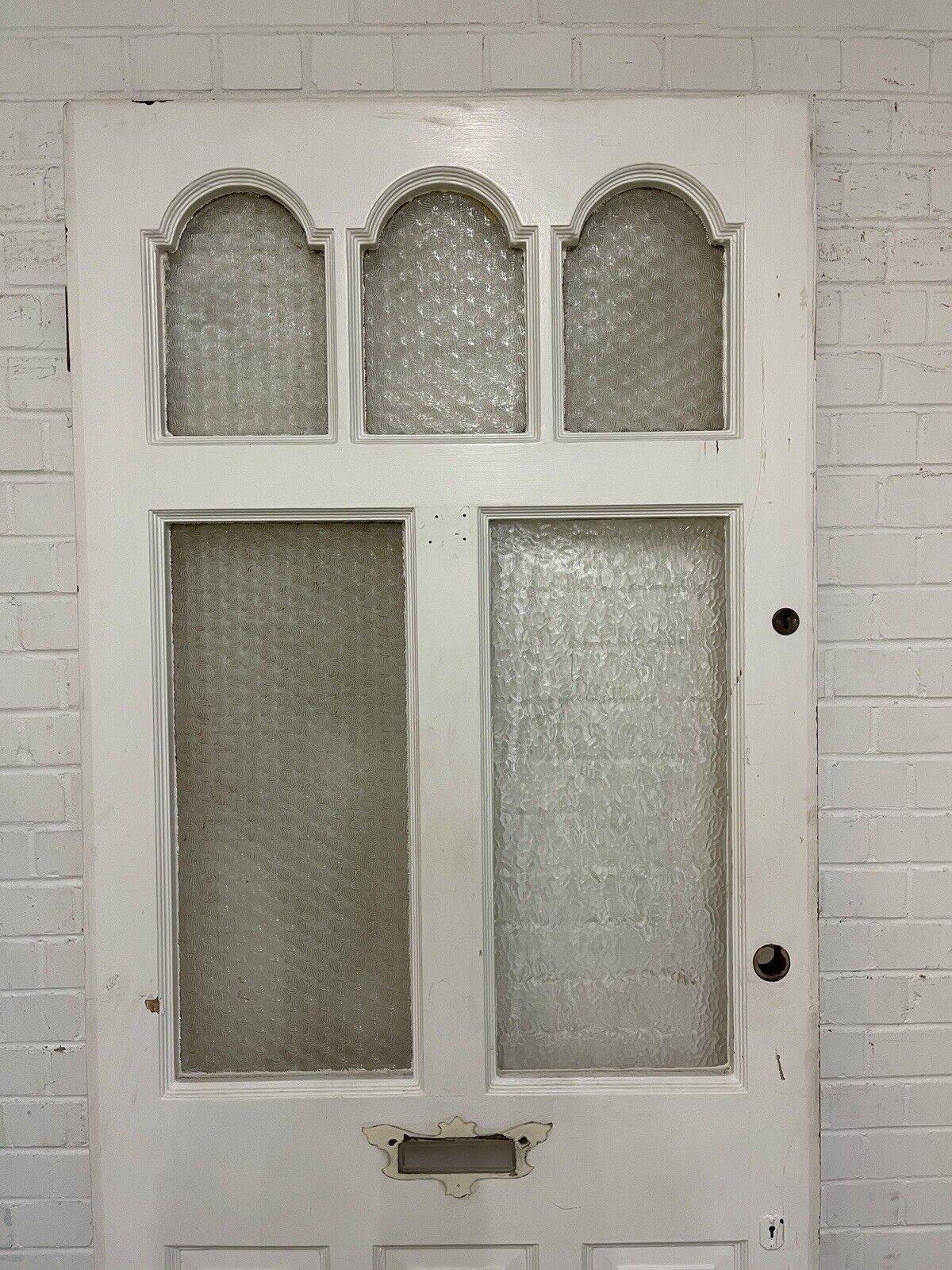 Reclaimed Victorian Edwardian Wooden Panel Front Door 2130 x 910mm