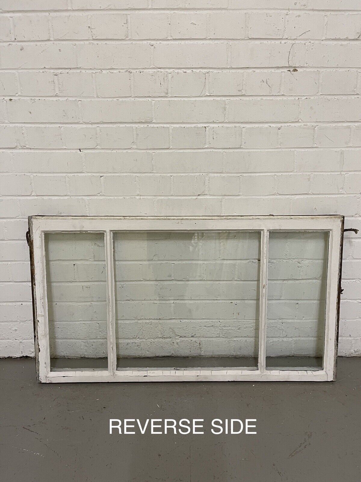 Pair Reclaimed Old Edwardian Three Wooden Panel Sash Windows 1025 x 568 x 600