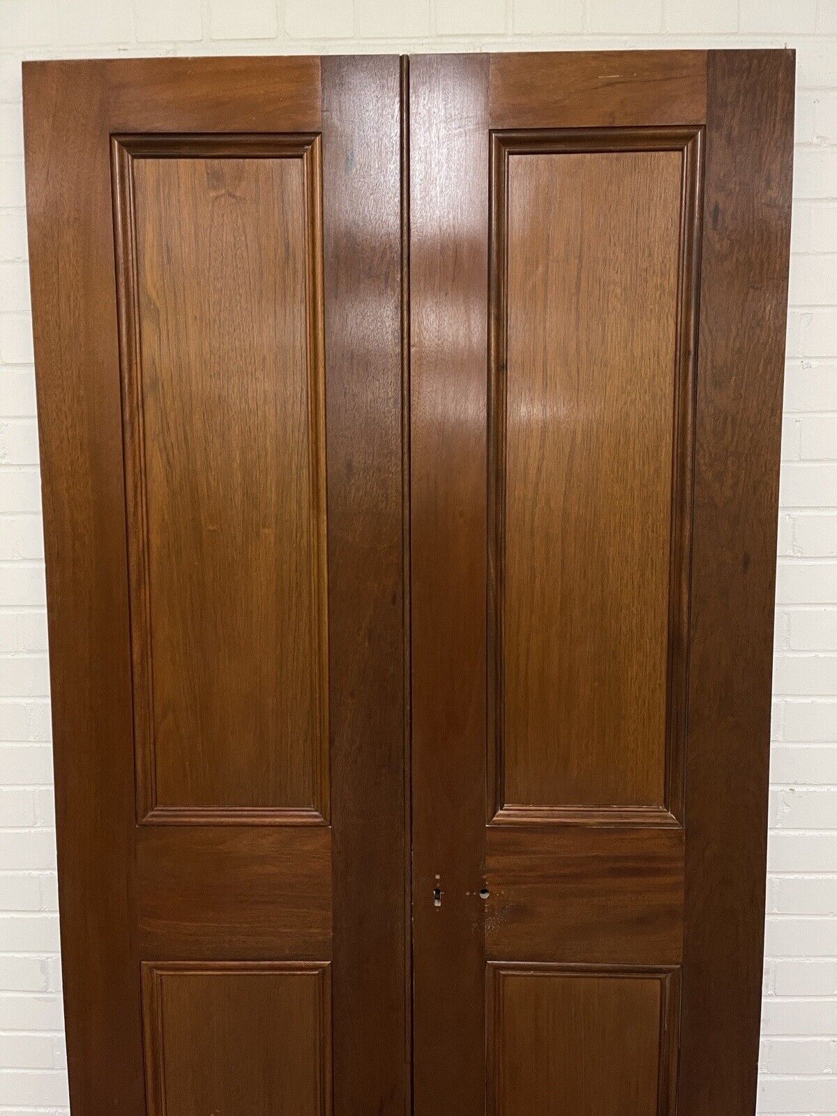 Reclaimed Large French Mahogany Wooden Double Doors Provenance Knightsbridge