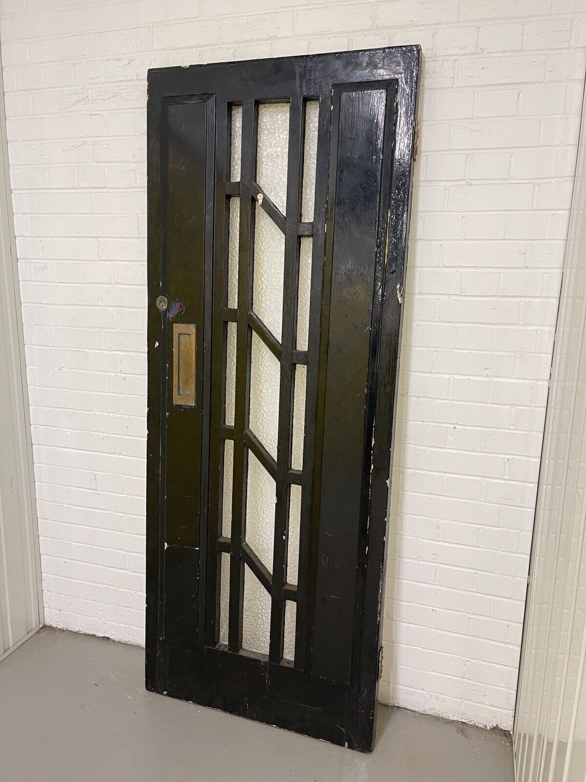 Reclaimed Victorian Edwardian Arts and Craft Wooden Panel Front Door 2025 x 810